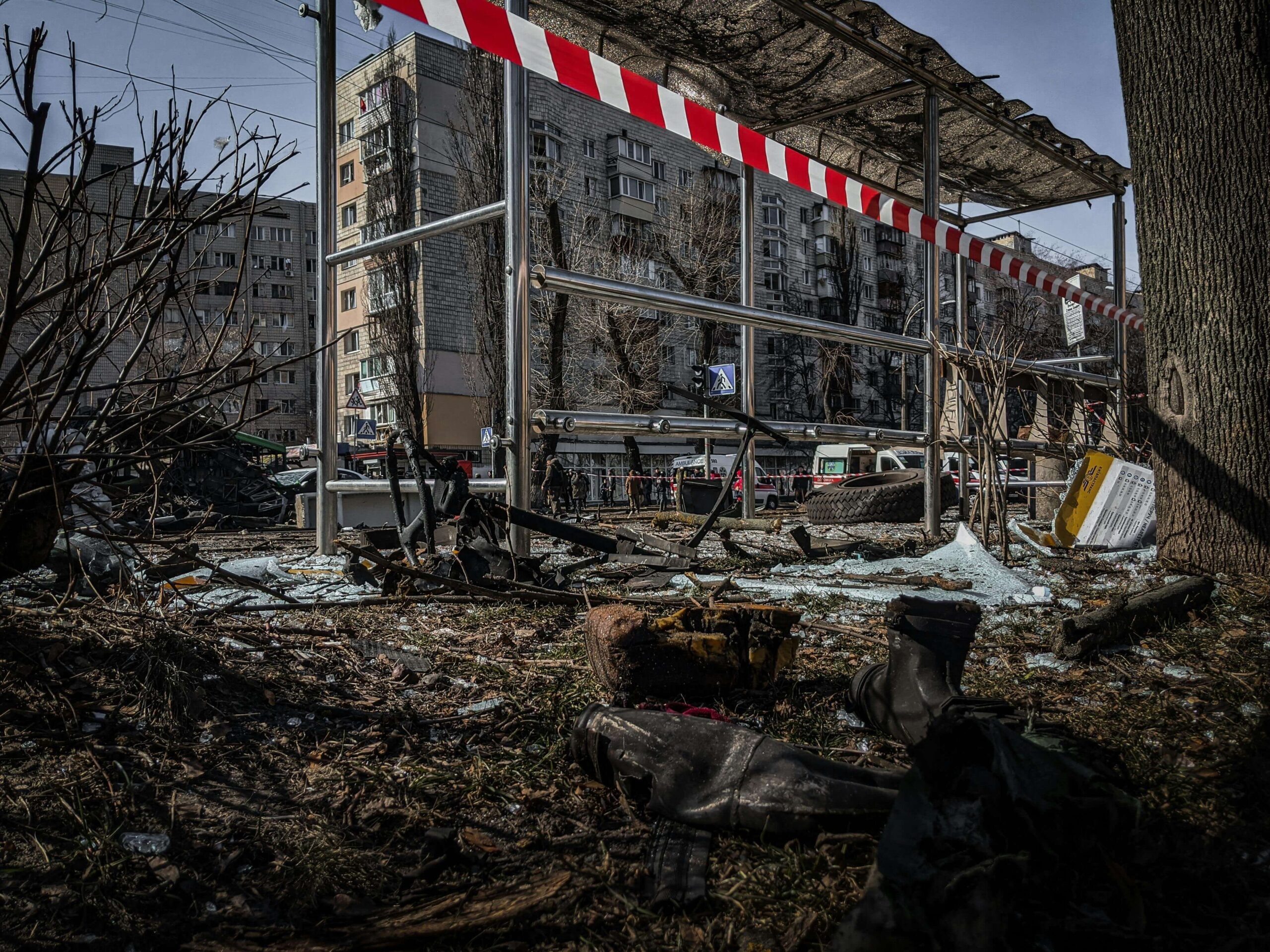 Ballistic missile attack on Kyiv, Russia's military aggression against Ukrain