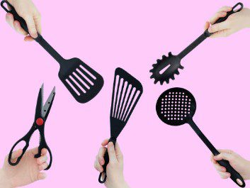 Eco-friendly kitchen with alternatives to black plastic