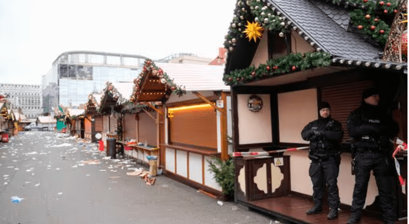 Magdeburg Christmas market during the 2024 vehicle attack