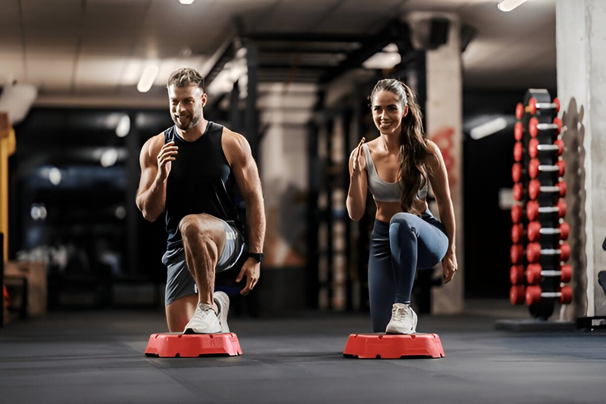 Functional fitness training exercises for improved mobility.